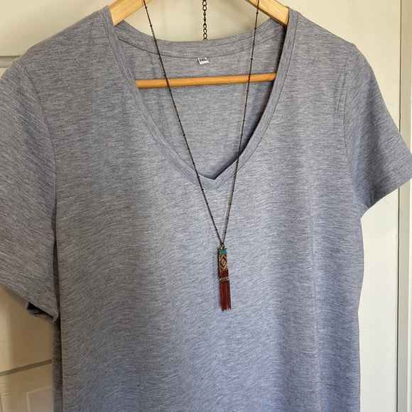 Western Pendant Necklace Antique dangle chain Vera Louise 114 - Picture 2 of 6